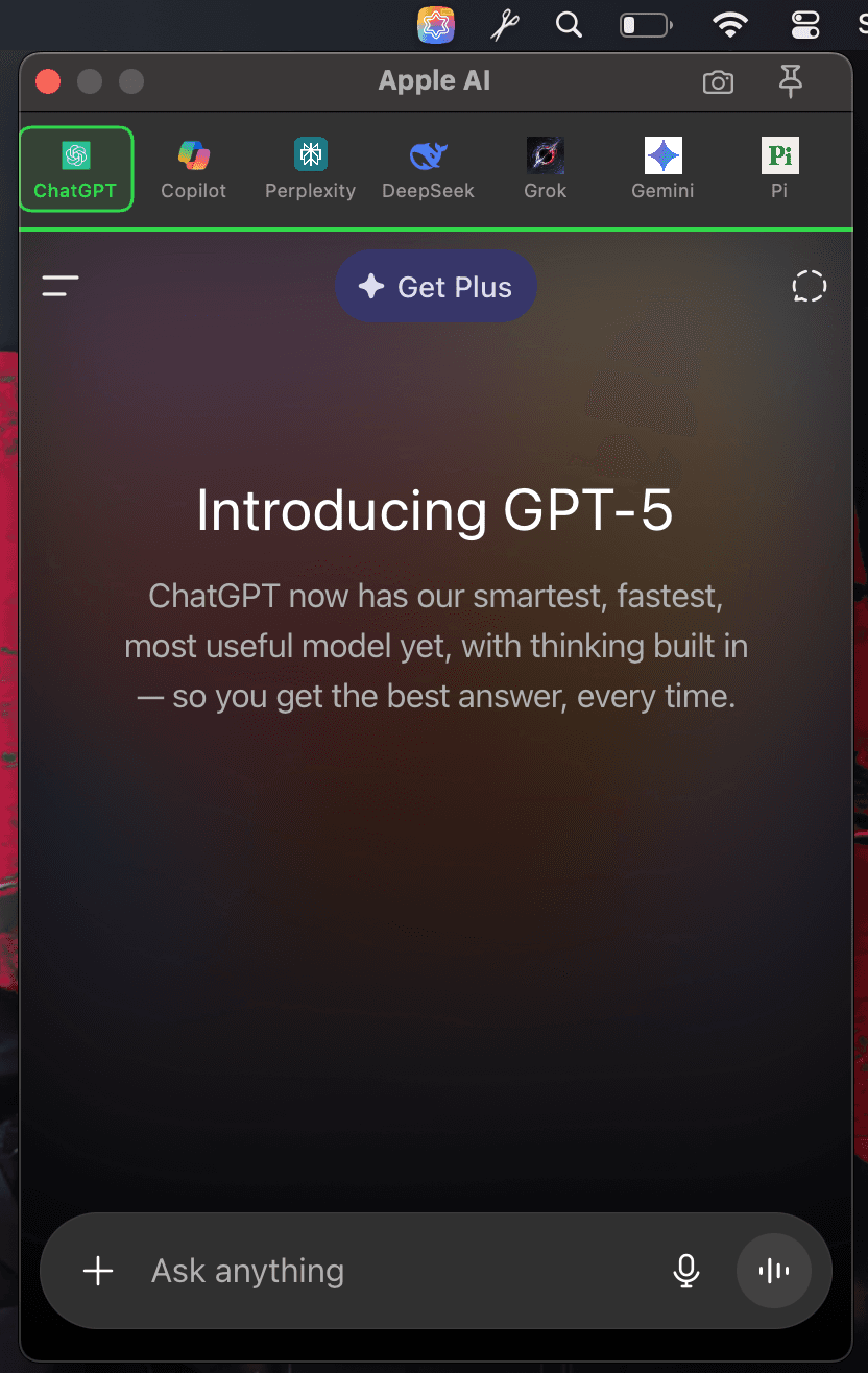 Apple AI Interface